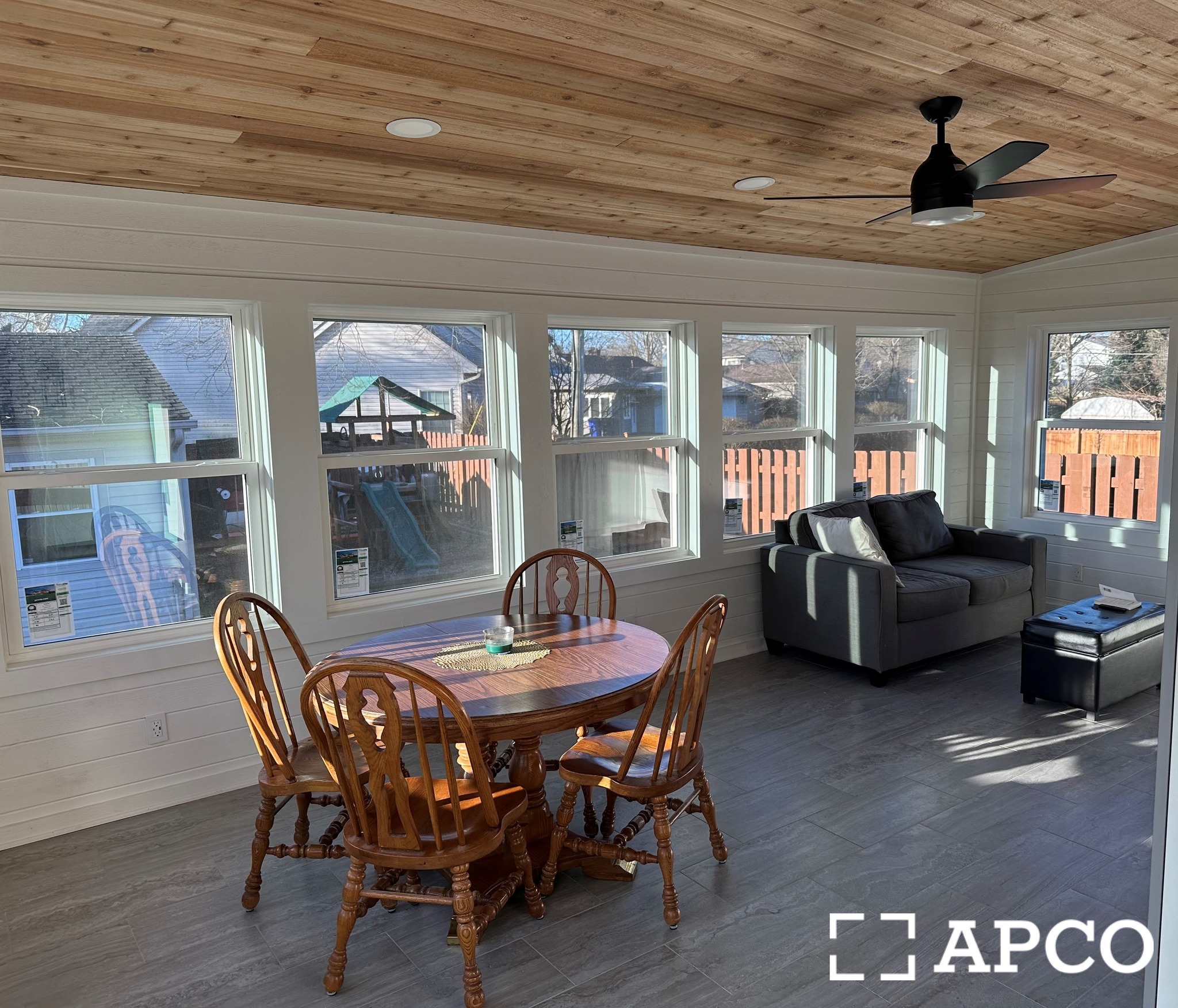 Exterior renovation project in progress