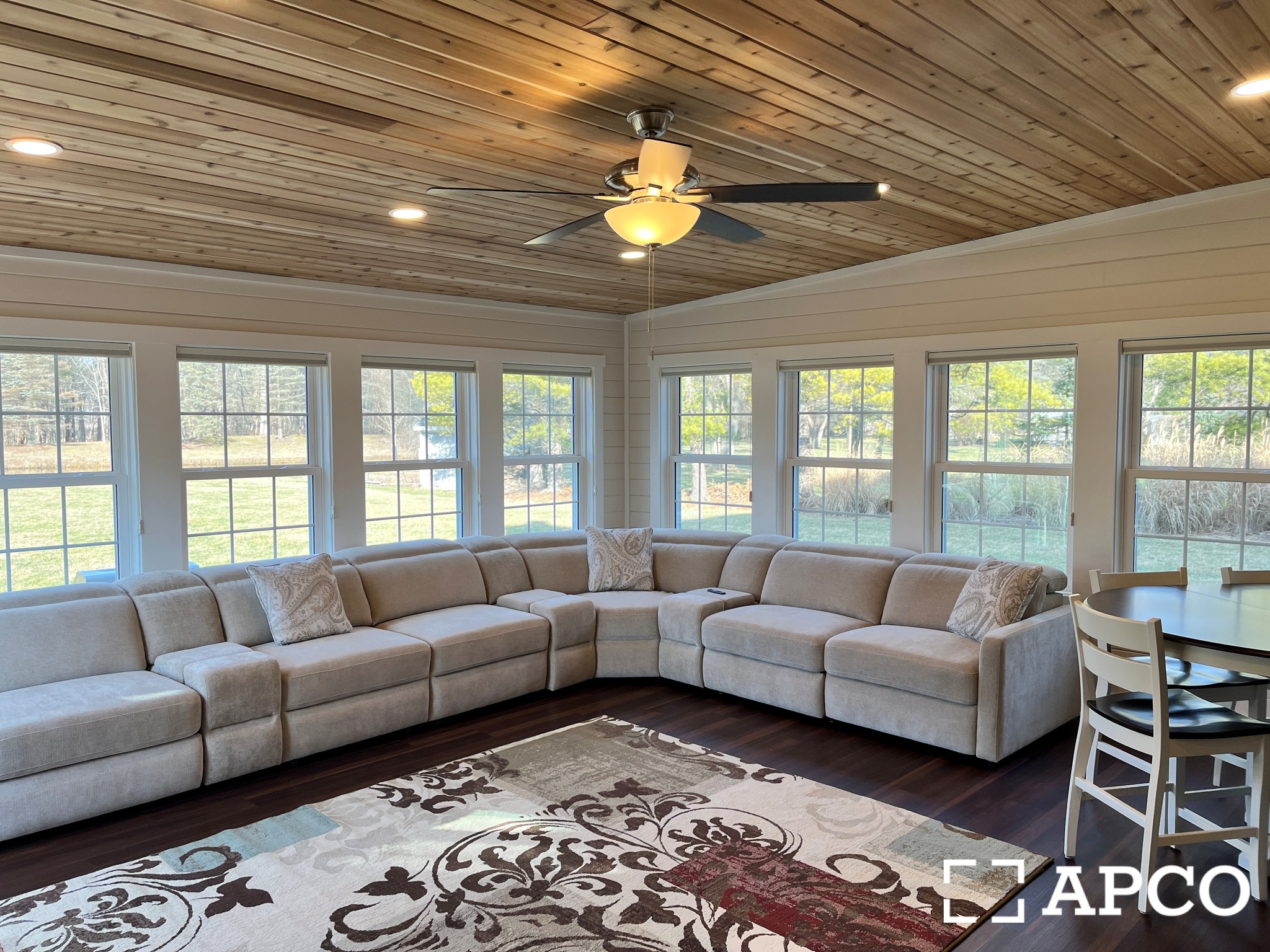 Completed exterior siding project